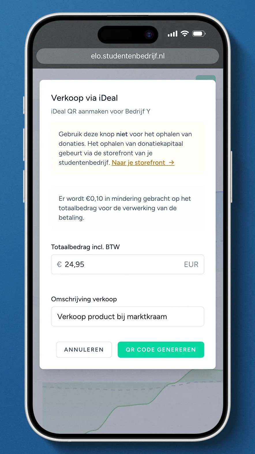 Financieel platform voor studentbedrijven zonder IBAN-gedoe of KYC-belemmeringen