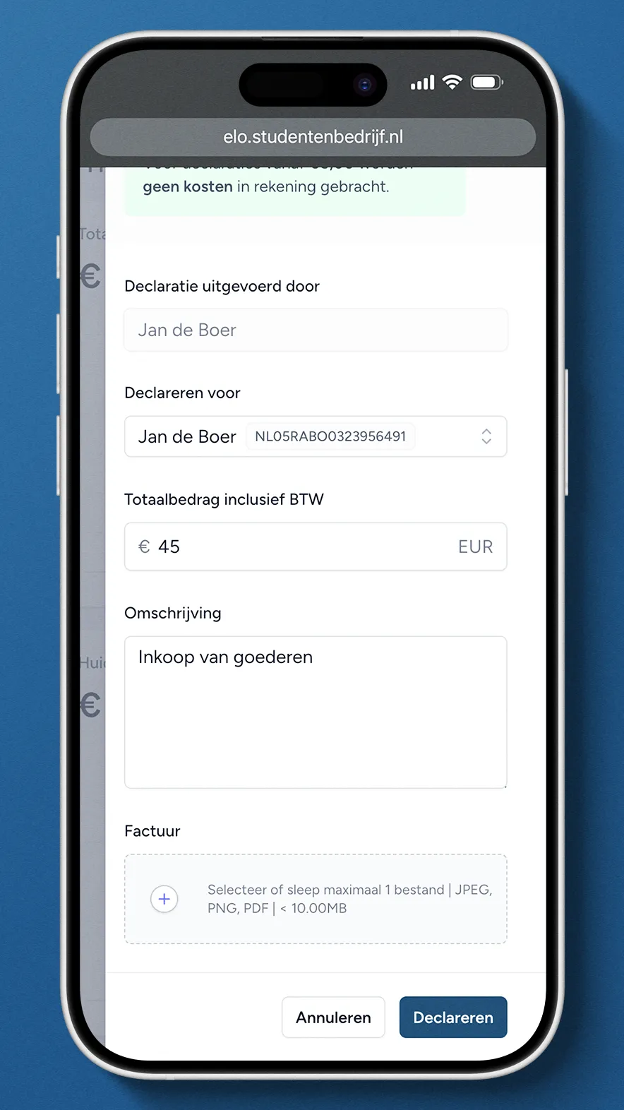 Financieel platform voor studentbedrijven zonder IBAN-gedoe of KYC-belemmeringen