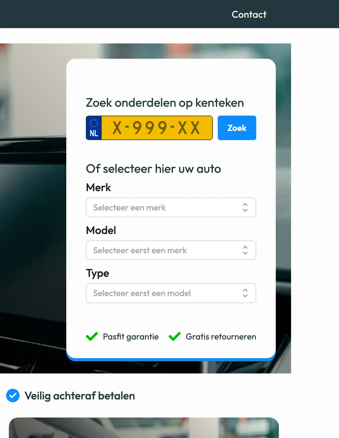 Automotive SaaS, van kenteken naar het juiste onderdeel
