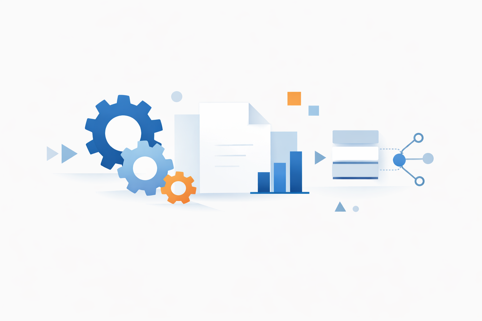 Illustratie van geautomatiseerde documentverwerking als toepassing van AI integreren in software